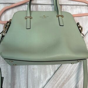 KATE SPADE light mint satchel/crossbody bag